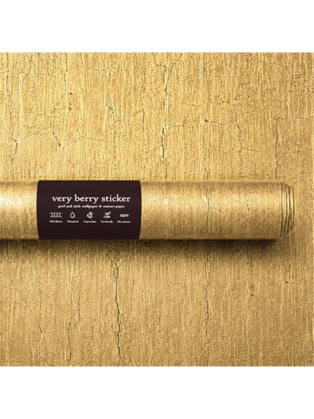 Gold Peel And Stick Wallpaper Metallic Contact Paper Vinyl Furniture Wrap